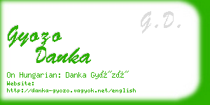 gyozo danka business card